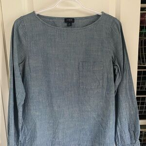 J CREW denim top